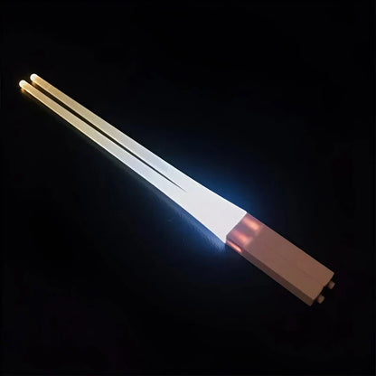 Pair of LED-illuminated Lightsaber Chopsticks, perfect for Star Wars-themed dining and adding a touch of magic to any meal