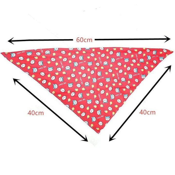 Vibrant patterned cotton dog scarves in a variety of stylish designs, perfect for keeping your canine companion warm and fashionable.