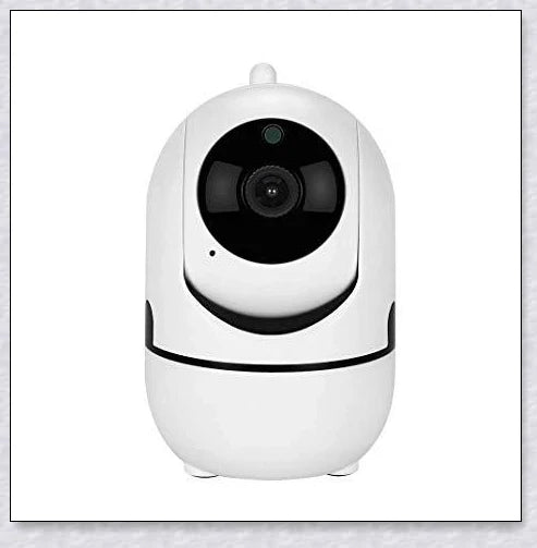 Intelligent indoor security camera with 360-degree panoramic coverage, auto-tracking, and remote access capabilities