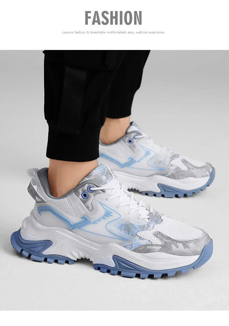 Stylish black student trainers with a breathable, casual design for comfortable everyday wear