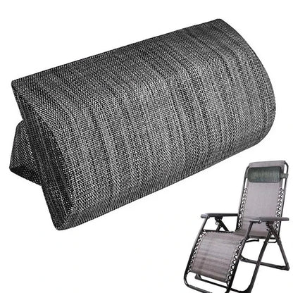 Plush neck support cushion with adjustable height and durable 3D fabric construction for maximum comfort during outdoor and indoor lounging