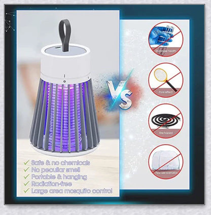 A versatile mosquito killer lamp that uses blue-violet light to attract and zap flying insects like mosquitoes, flies, and moths.