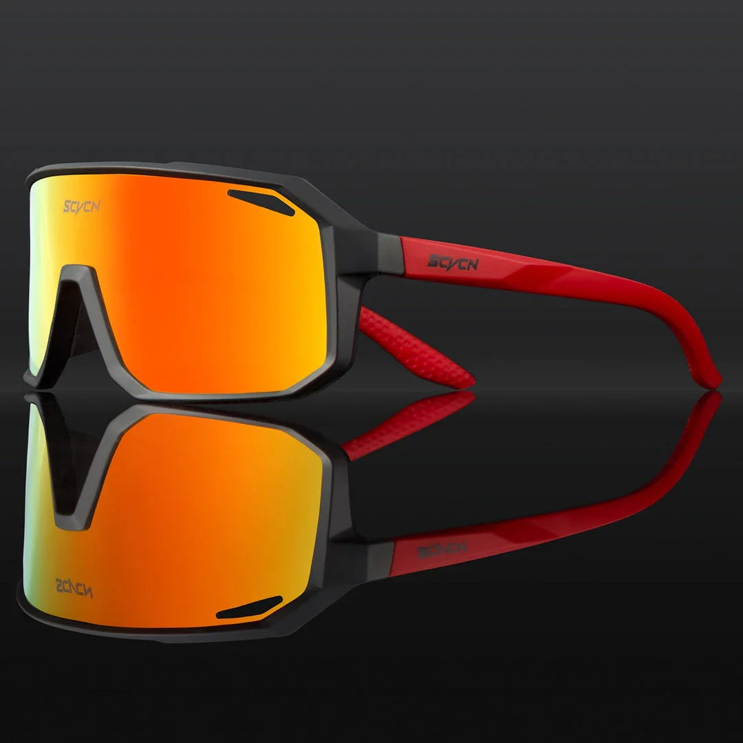 Multi-Sport UV400 Polycarbonate Sunglasses with TR-90 Frame for Cycling, Hiking, and Outdoor Activities