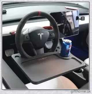 Portable car laptop desk made of high-quality ABS material, designed specifically for Tesla vehicles