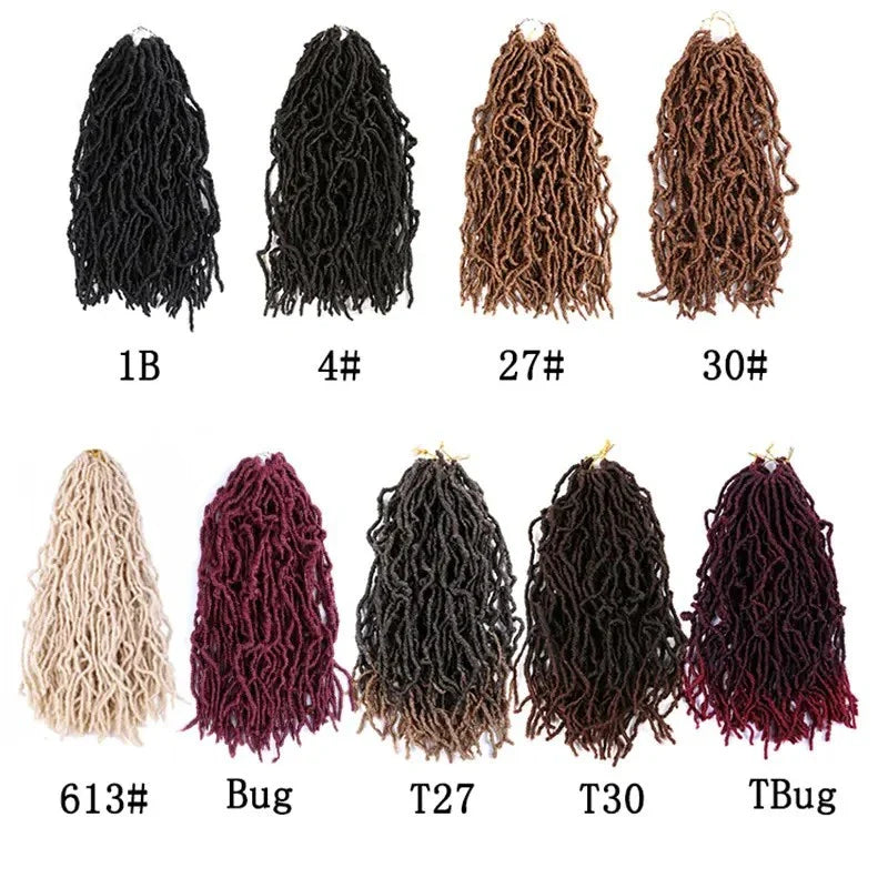 Earthworm Style Crochet Wig made of premium domestic silk with a fluffy Keke look and a range of vibrant colours