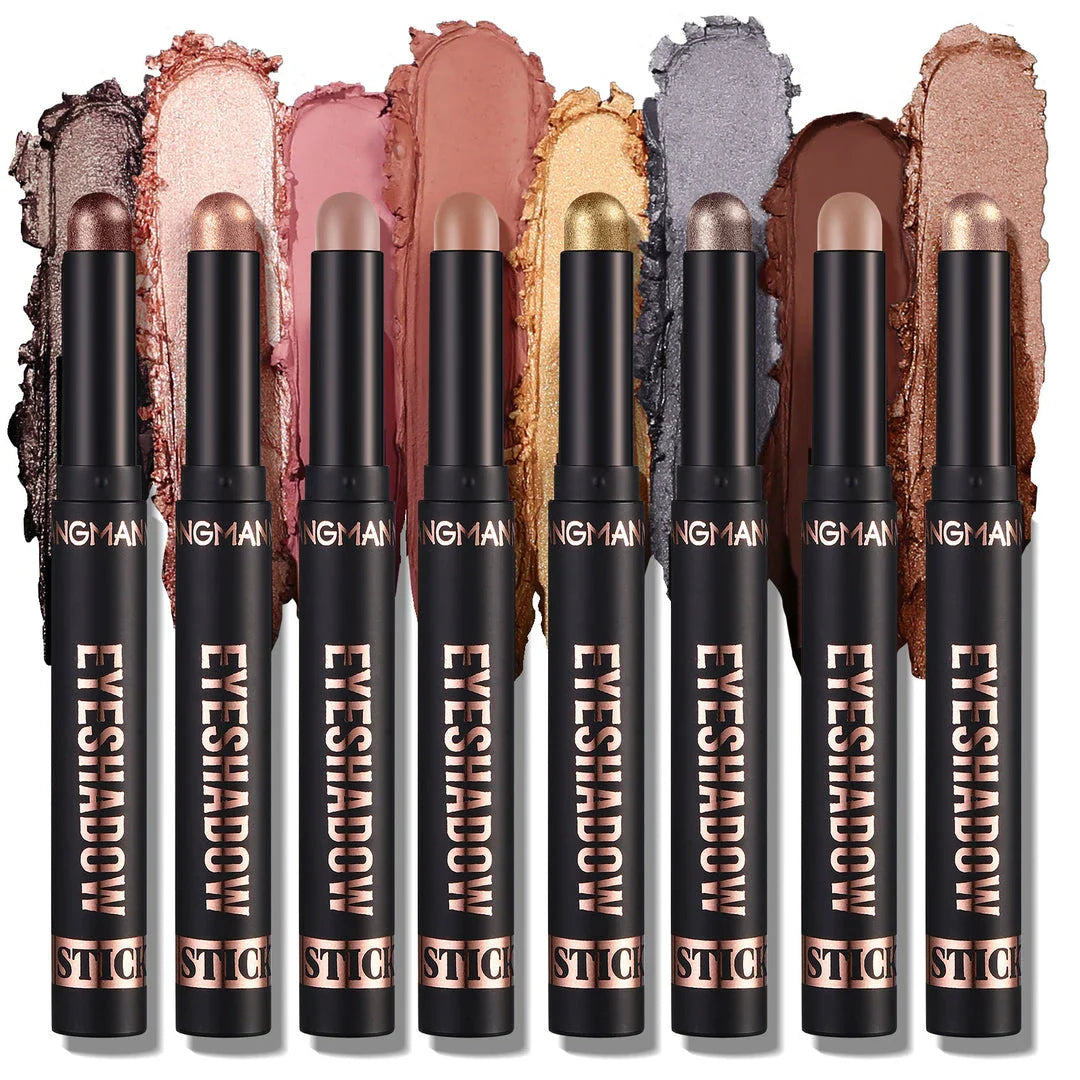 Premium 8-Colour Eye Shadow Stick Palette with Smudge-Resistant Formula for Flawless, Long-Lasting Eye Makeup