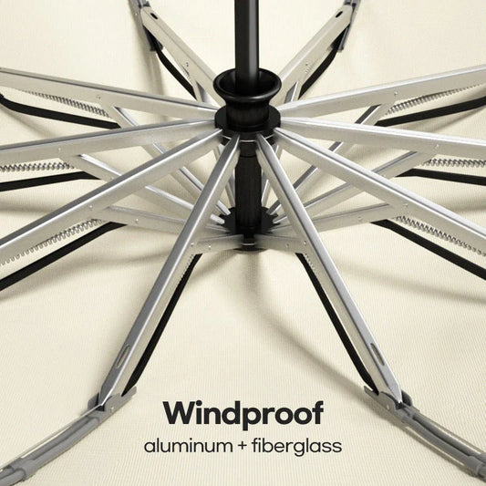Premium automatic UV-blocking windproof umbrella in various colours, offering protection and convenience for British weather