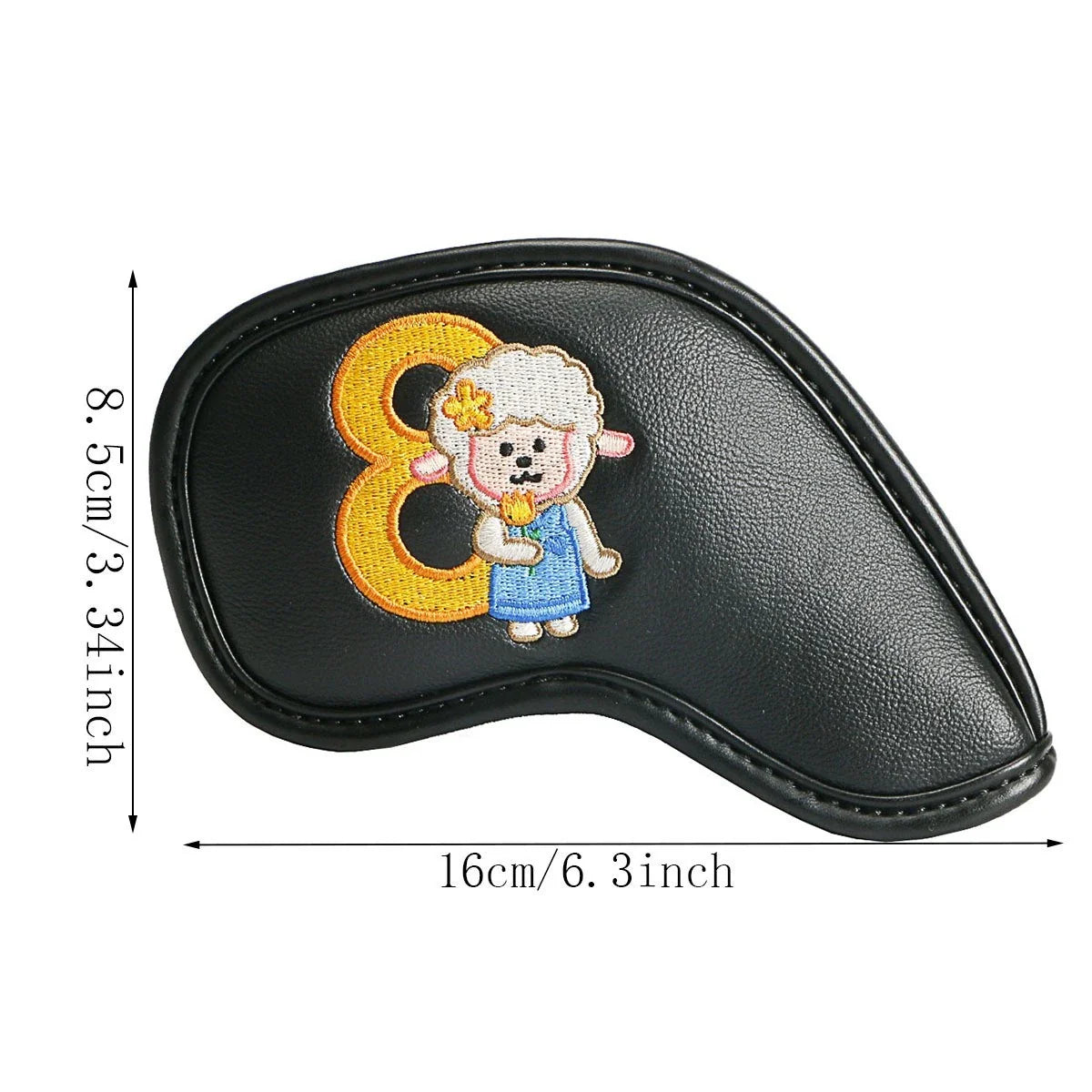 Premium printed golf iron covers in a variety of vibrant colours, designed to protect clubs and showcase personal style