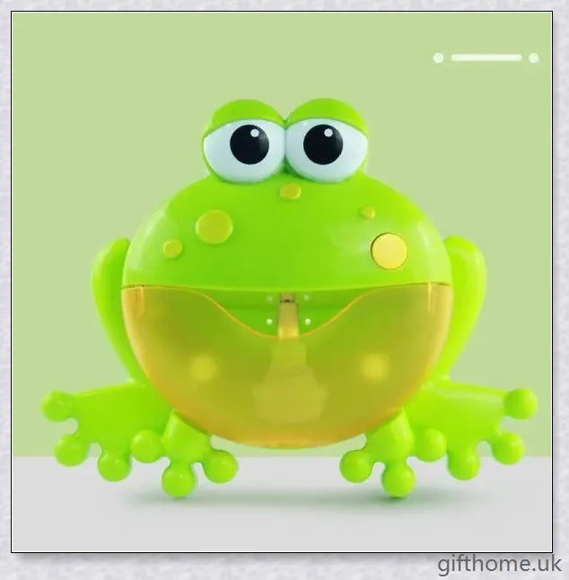 A premium bubble-blowing machine with built-in music, designed to provide soothing and delightful bathtime fun for babies.