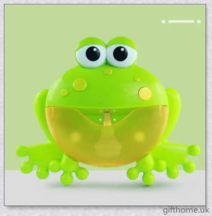 A premium bubble-blowing machine with built-in music, designed to provide soothing and delightful bathtime fun for babies.