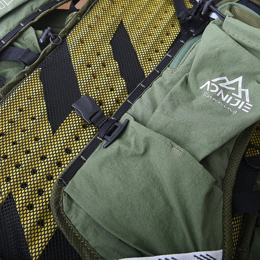 A sturdy, lightweight hiking backpack with an external frame design, multiple compartments, and adjustable straps for comfortable outdoor adventures.