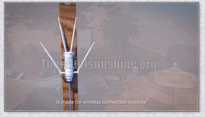 Rugged outdoor Wi-Fi extender with weatherproof housing and omnidirectional antennas for reliable wireless connectivity