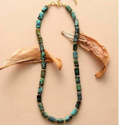 Elegant red natural stone necklace with minimalist design, crafted in the United Kingdom