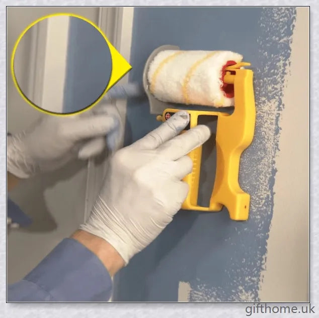 Premium Clean Cut Paint Edger Roller with a smooth shield, precision brush, and high-quality roller for effortless, professional-grade paint edges