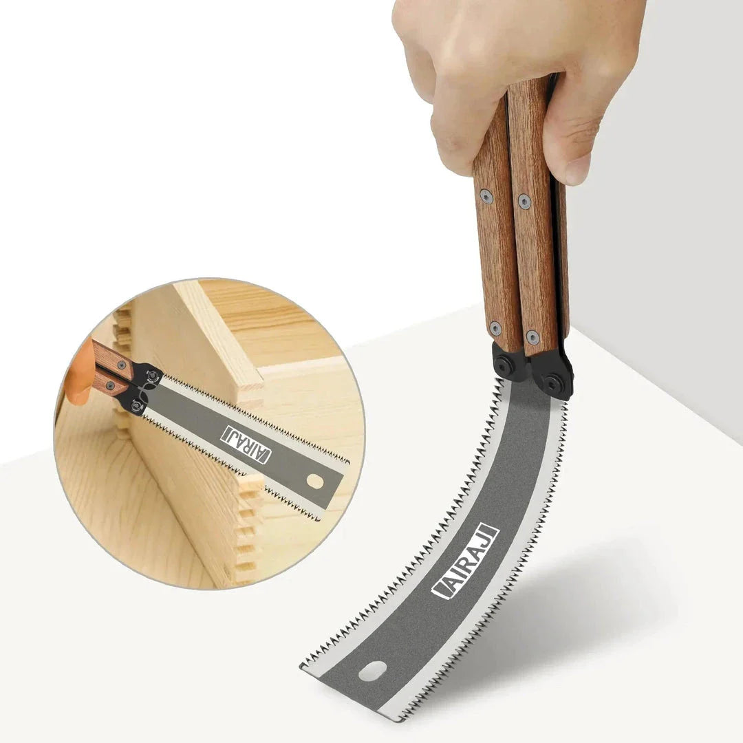 Precision Folding SK5 Steel Pocket Saw - Compact and Durable Woodworking Tool for Professionals and DIY Enthusiasts