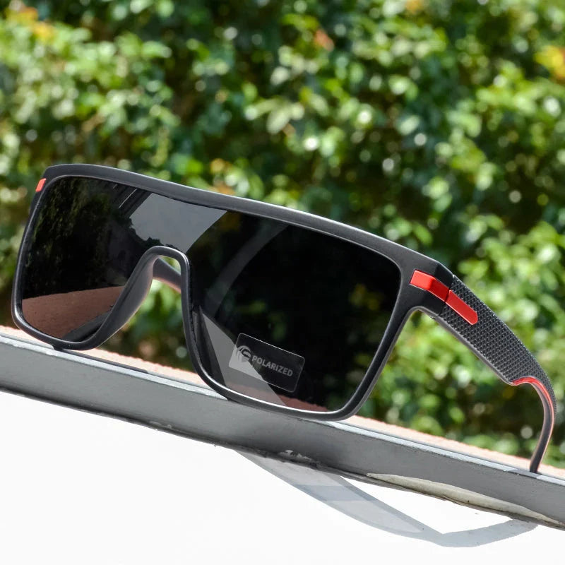 Sophisticated polarized square sunglasses with a modern and stylish design, offering enhanced visual clarity and UV protection.