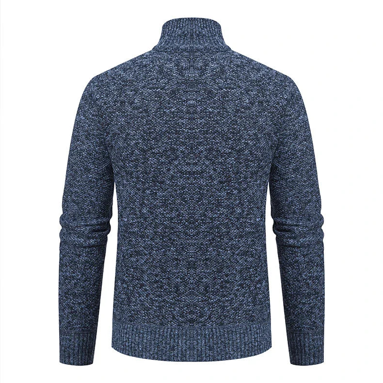 Premium slim-fit jacket with stand collar in a range of classic colours, made from high-quality chenille fabric for exceptional warmth and comfort.
