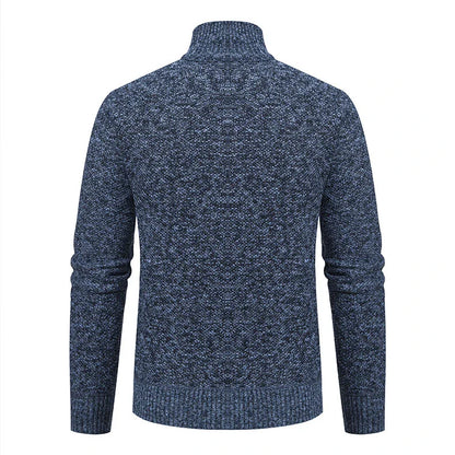 Premium slim-fit jacket with stand collar in a range of classic colours, made from high-quality chenille fabric for exceptional warmth and comfort.
