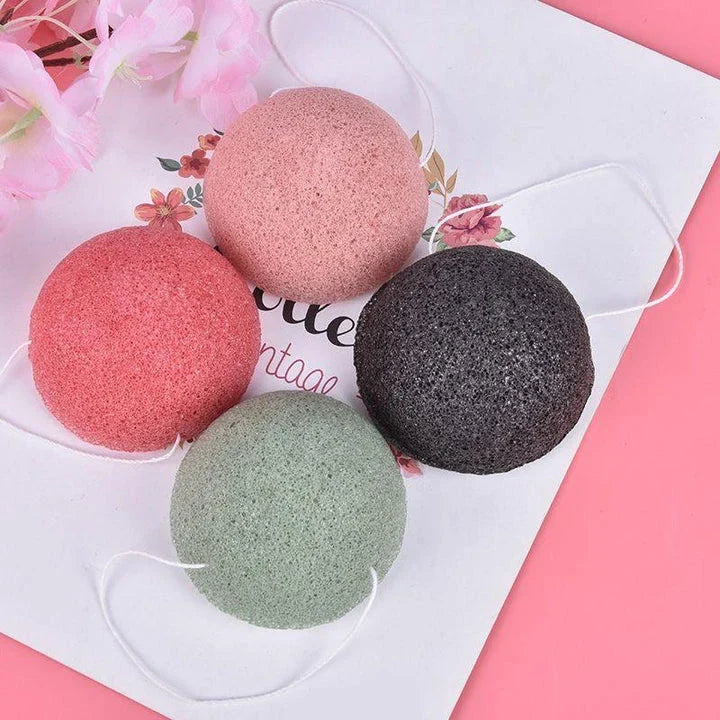 Premium natural konjac face sponge for gentle exfoliation and skin rejuvenation