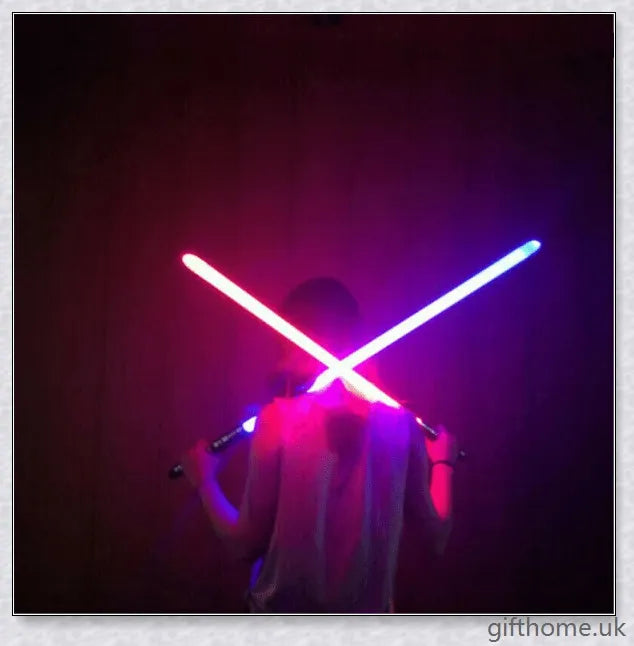 Darth Maul double-bladed lightsaber toy with vibrant LED lighting and realistic sound effects for epic Star Wars-inspired play