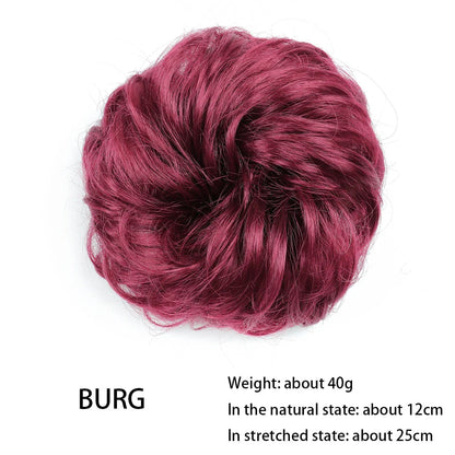 Messy Chignon Donut Hair Bun Pad in Fawn Brown, a versatile hair accessory that provides effortless elegance