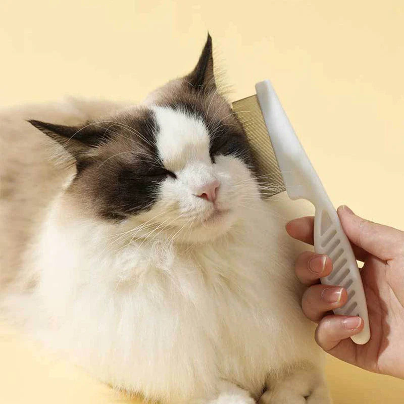 Flea Comb for Cats and Dogs - Grooming Tool for Pest Removal and Massage
