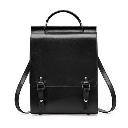 Premium genuine leather backpack with sleek design, organised interior, and comfortable straps for modern British lifestyles