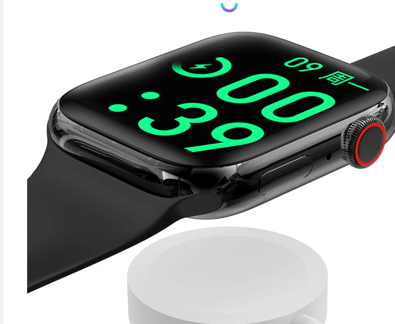Always On Display Alarm Mood Smart Watch with silicone strap, sleek design, and advanced features for health, fitness, and mood tracking