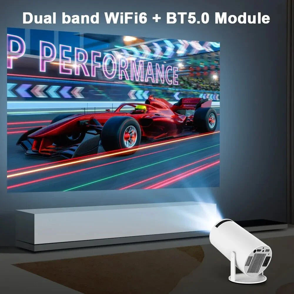 Cinematic 4K Android Projector with advanced features for immersive home entertainment