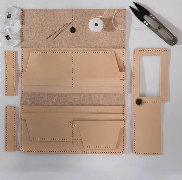 Premium handcrafted leather wallet with mist wax finish, featuring a vintage-inspired design and ample storage for cards and cash