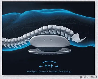 Premium electric back massager with intelligent vibration, dynamic traction, and infrared heating for soothing back pain relief