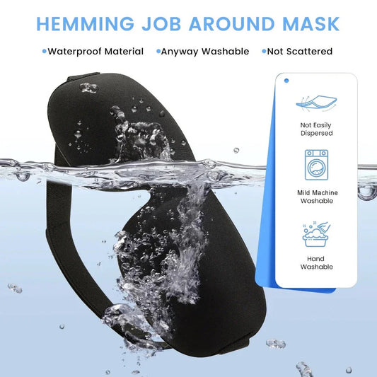 Premium 3D sleeping eye mask with soft, breathable materials and adjustable strap for customised fit