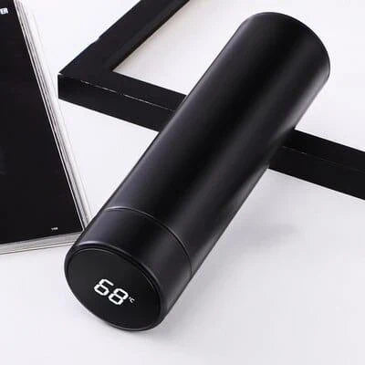 Stylish floral double-wall insulated water bottle with straw, made of high-quality stainless steel for long-lasting use and temperature control.