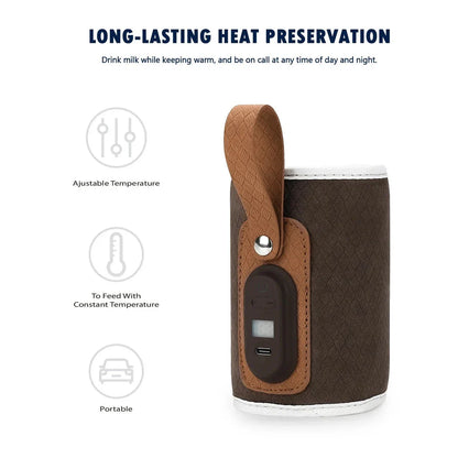 Premium portable baby bottle warmer with adjustable temperature control and smart insulation for convenient feedings on the go