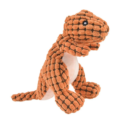 Premium plush dinosaur toys for playful pets in the UK, featuring soft, durable materials and interactive squeaky features for endless fun and companionship.