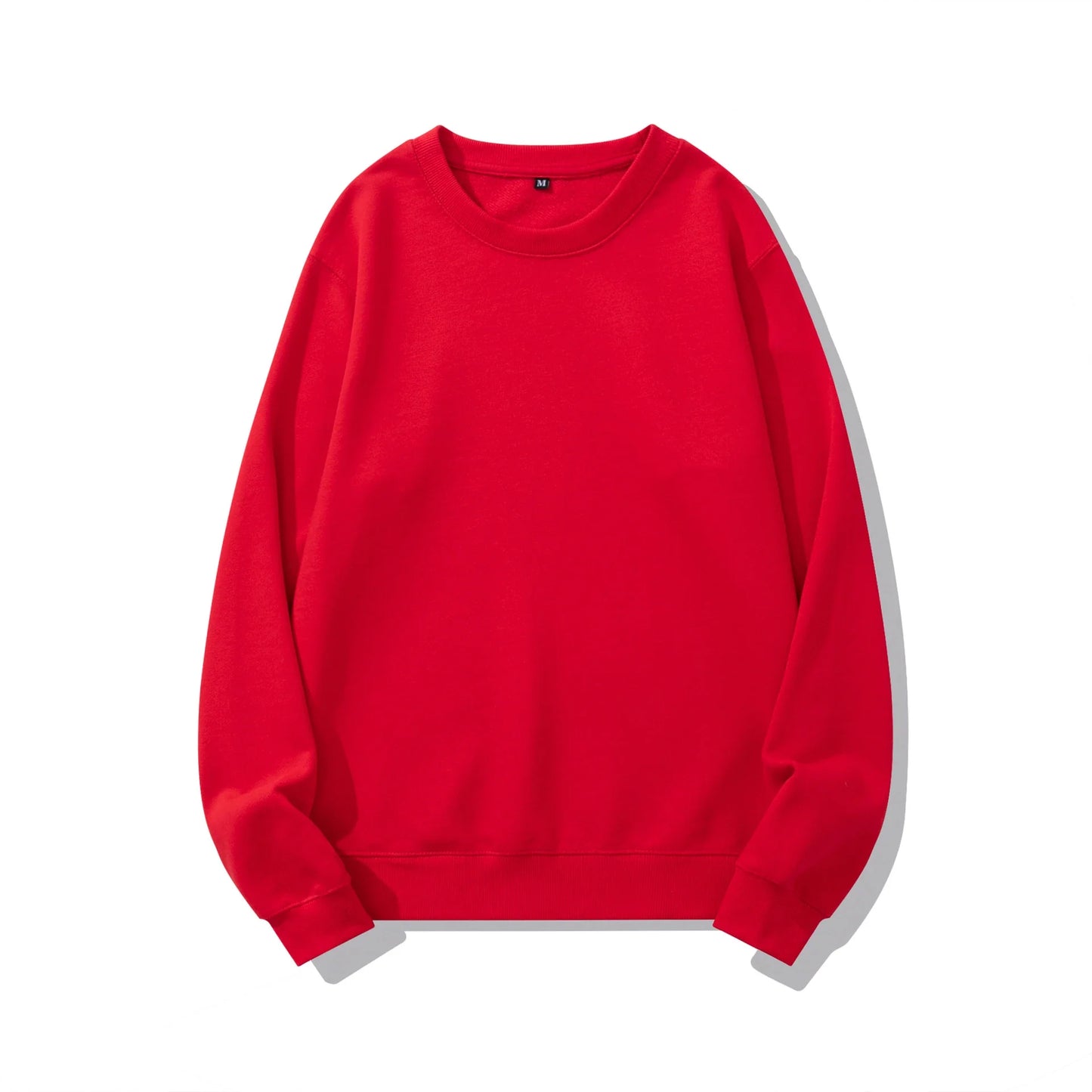 Premium heavyweight knitted jumper in a range of solid colours, made with soft cotton terry fabric for cosy comfort.
