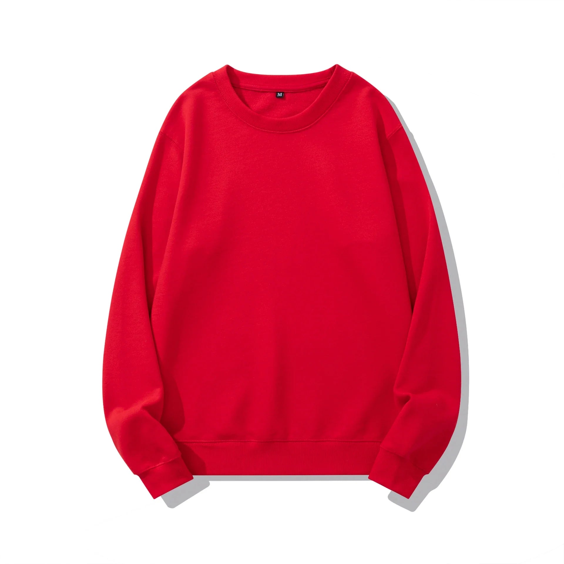 Premium heavyweight knitted jumper in a range of solid colours, made with soft cotton terry fabric for cosy comfort.