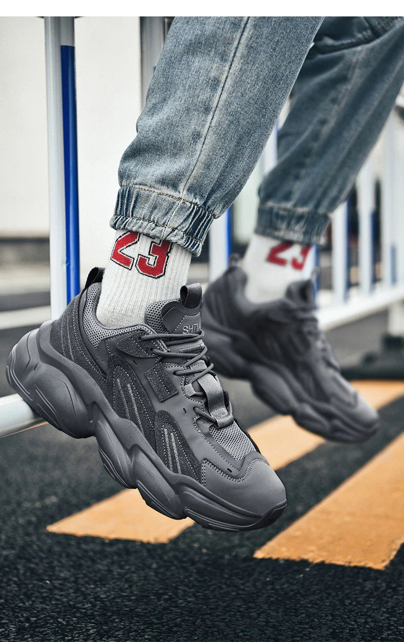 Premium casual trainers with a sleek, minimalist design and durable rubber sole for versatile, comfortable wear.