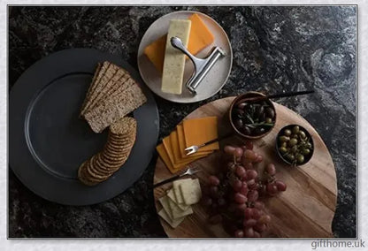 Adjustable cheese slicer with an ergonomic handle and a wire cutting mechanism for precisely slicing hard and soft cheeses to your desired thickness