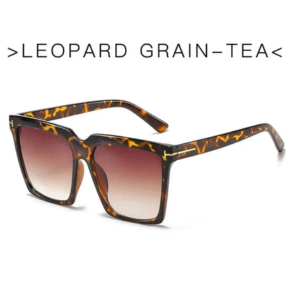 Stylish oversized square sunglasses for women with UV400 protection and gradient lenses
