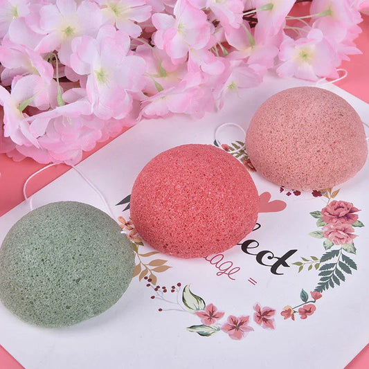 Premium natural konjac face sponge for gentle exfoliation and skin rejuvenation