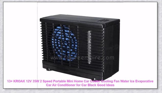 Compact Portable Car Air Conditioner with adjustable settings and non-slip base for keeping your vehicle cool and comfortable.