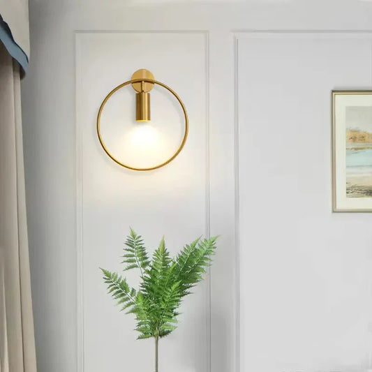 Elegant Nordic-style bedside LED wall lamp with warm, cozy lighting and a modern, minimalist design