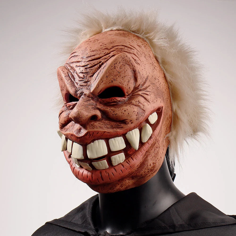 Premium Amusing Buckteeth Old Man Costume Mask - Realistic, exaggerated features for maximum hilarity