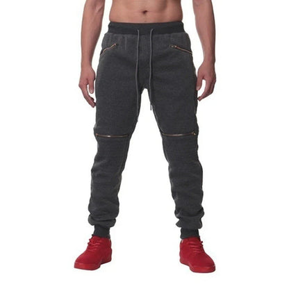 Stylish sports trousers with double pockets and zipper accents for an active lifestyle