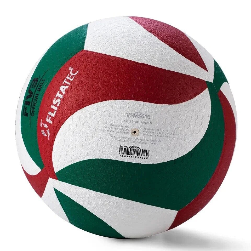 Premium official size 5 competition volleyball with FLISTATEC technology for enhanced aerodynamics and control