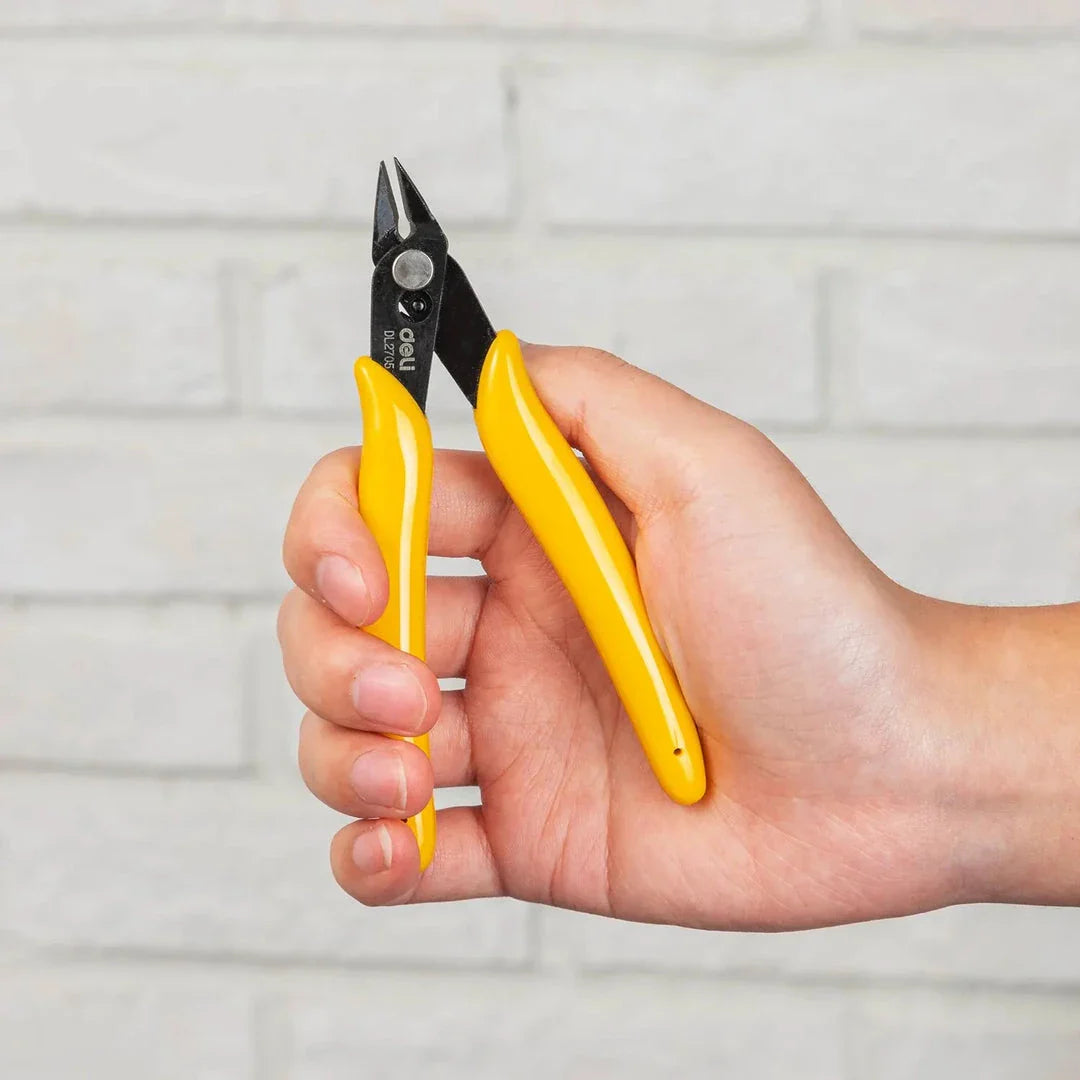 Premium 4.5-Inch Plastic Cutting Nippers with Non-Slip Handle for Electricians, DIY Enthusiasts, and Professionals