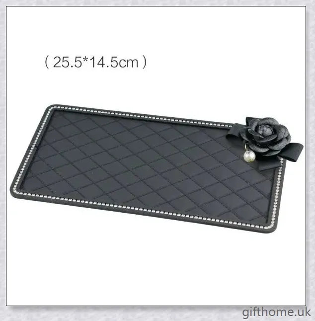 Premium Car Anti-Slip Mat with Silicone Rubber Construction for Secure In-Car Storage of Phones, Ornaments and Other Small Items