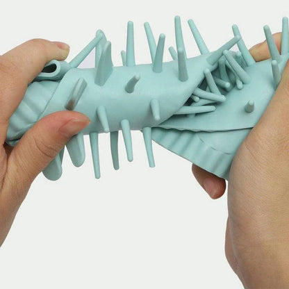 Premium silicone paw cleaner for pets in various colours and sizes, designed for easy use and maintaining paw health