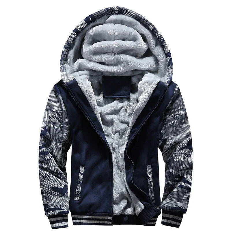 Premium padded velvet coat with thick insulating lining, available in various colours for stylish and sporty men in the UK